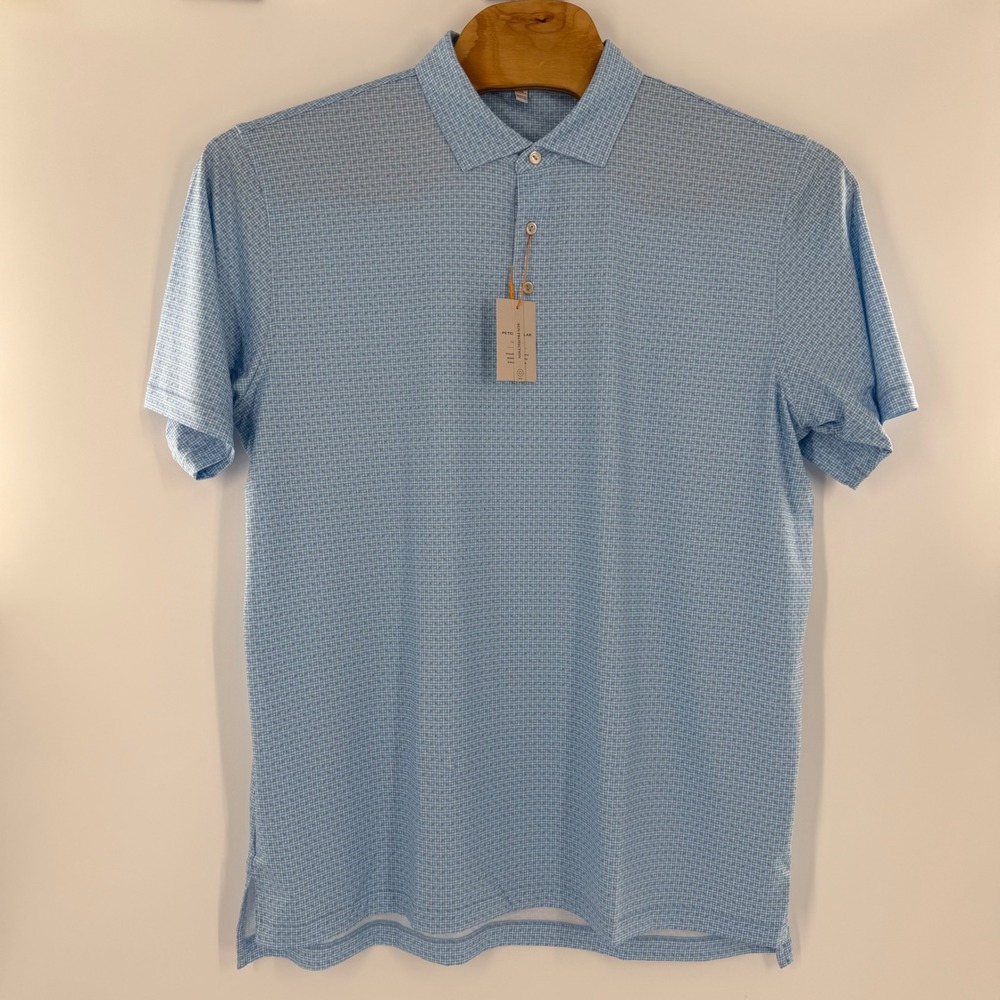 Peter Millar Crown Sport Summer Comfort Polo Shirt Mens XL Blue UPF 50+ - Picture 3 of 7